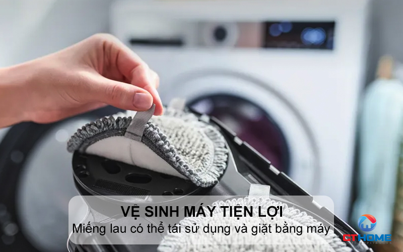 Miếng lau có thể tái sử dụng và giặt máy hoặc giặt tay