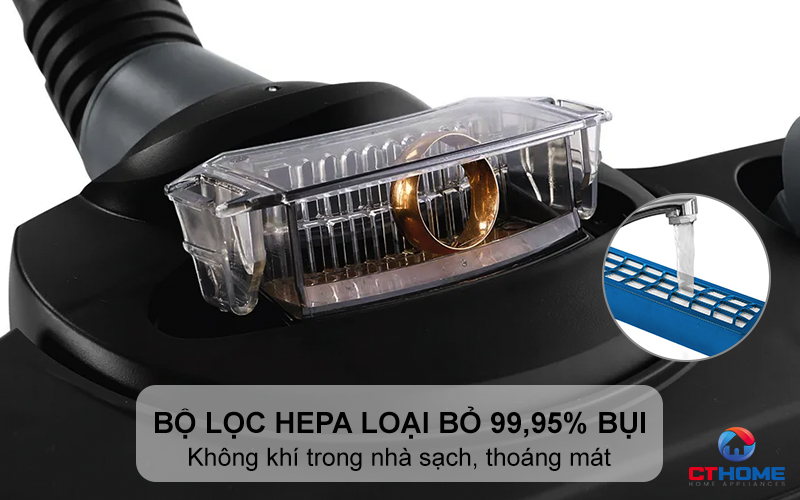 Bộ lọc HEPA loại bỏ 99,95% bụi mịn