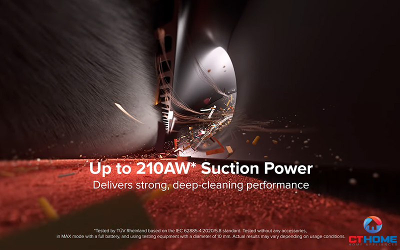 Lực hút mạnh 210AW uy lực đỉnh cao