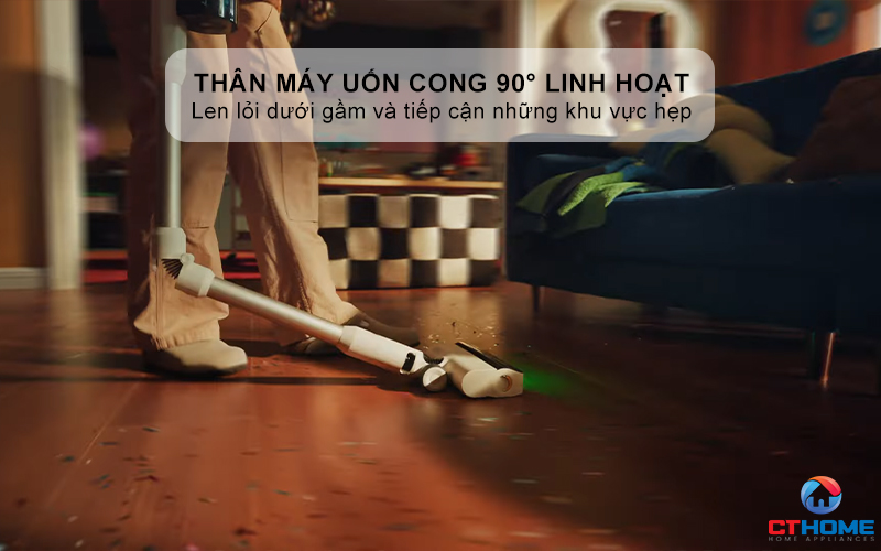 Thân máy uốn cong 90° linh hoạt