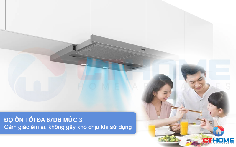 Độ ồn tối đa 67dB không gây cảm giác quá khó chịu cho người dùng