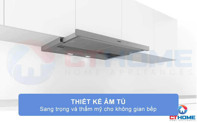 Máy hút mùi âm tủ Bosch DFM094W53 với thiết kế âm tủ