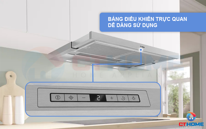 MÁY HÚT MÙI ÂM TỦ BOSCH DFR097T51 SERIE 6 NGANG 90 CM 3