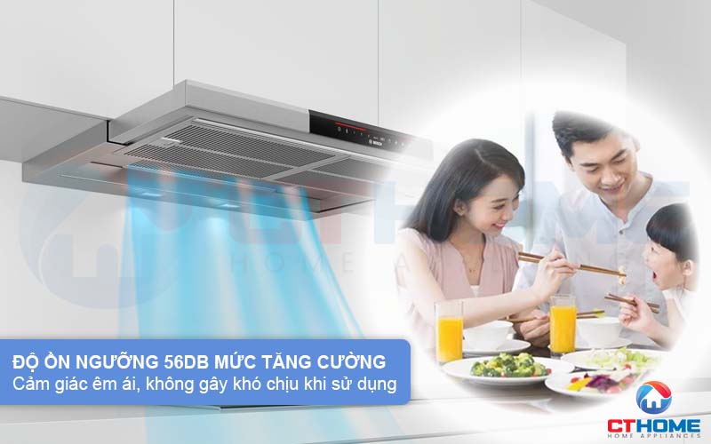 Độ ồn ngưỡng 56dB tạo không gian êm ái, không gây khó chịu khi sử dụng