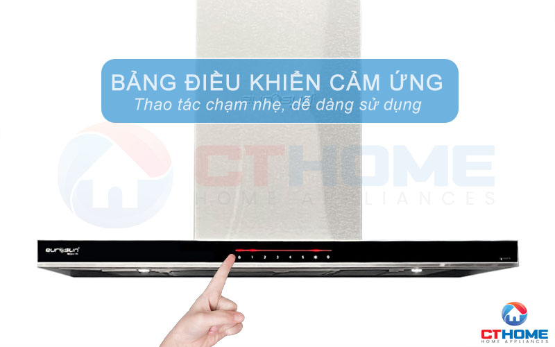 Bảng điều khiển cảm ứng siêu nhạy với 5 tốc độ thông minh