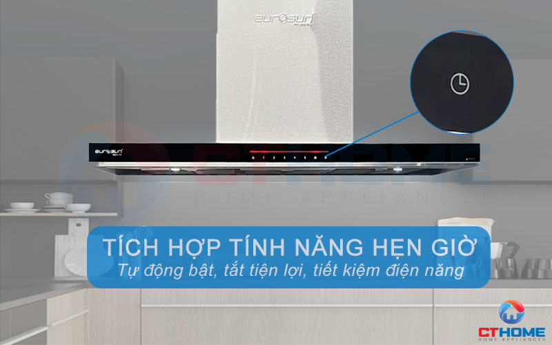 Tích hợp tính năng hẹn giờ tắt máy giúp tiết kiệm điện năng