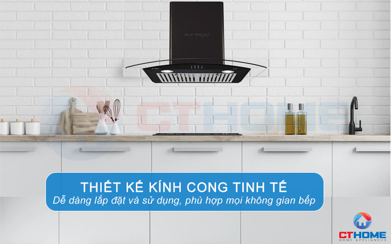 Thiết kế hiện đại với kiểu dáng kính cong tinh tế, sang trọng