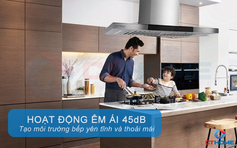 Độ ồn thấp < 45db giúp máy vận hành êm ái