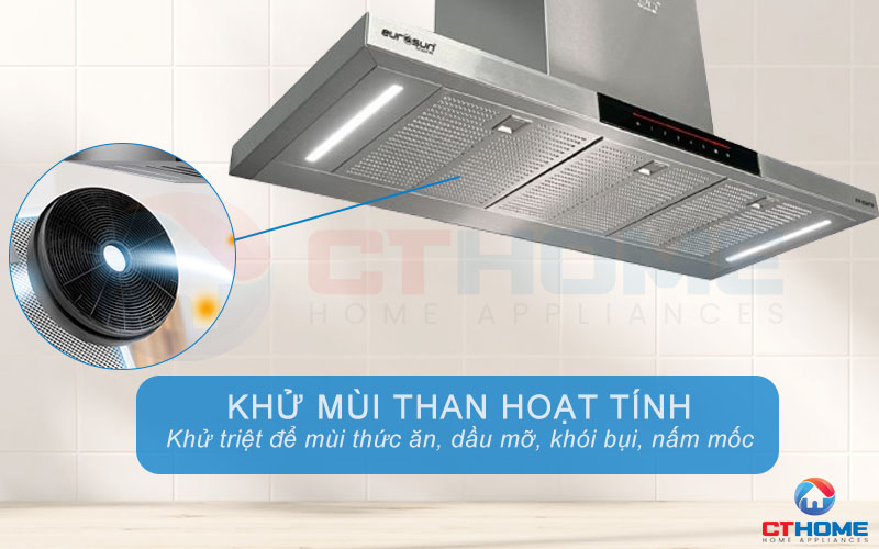 Hệ thống lọc khử mùi bằng than hoạt tính tạo ra không khí trong lành và sạch sẽ