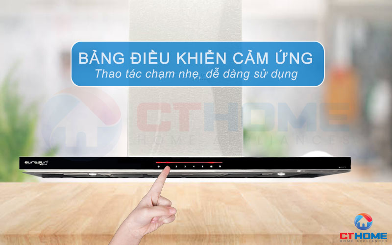 Bảng điều khiển cảm ứng với 5 tốc độ thông minh dễ dàng sử dụng