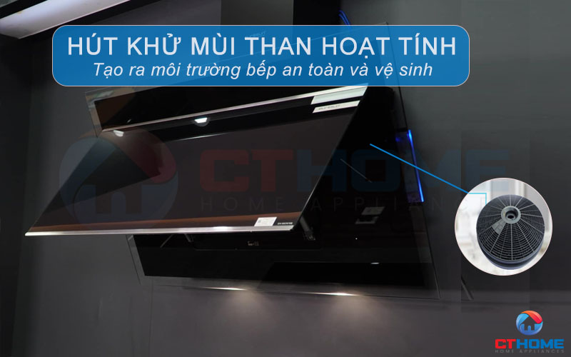 Hút khử mùi bằng than hoạt tính