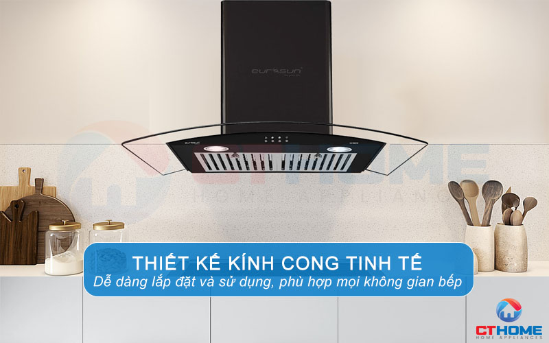 Thiết kế kiểu dáng kính cong tinh tế,hiện đại và sang trọng