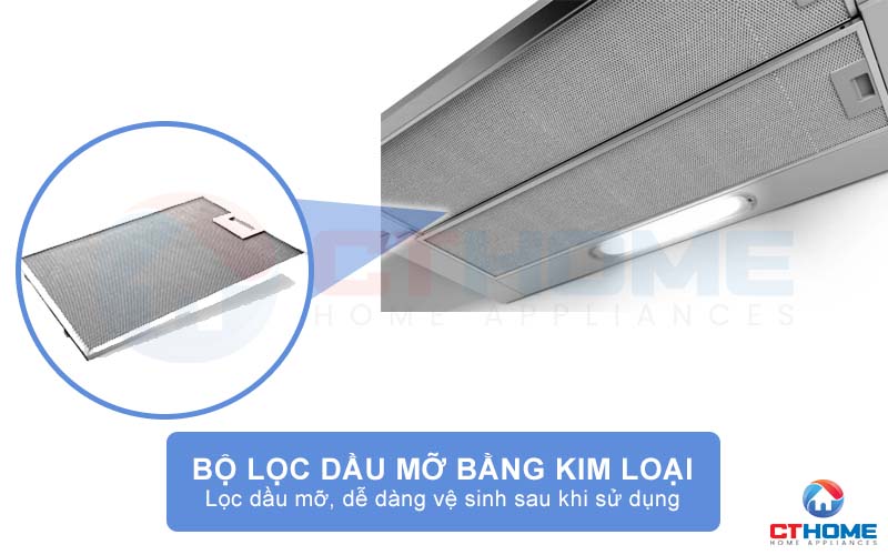 Đảm bảo hiệu suất hút tối đa với bộ lọc dầu mỡ bằng kim loại