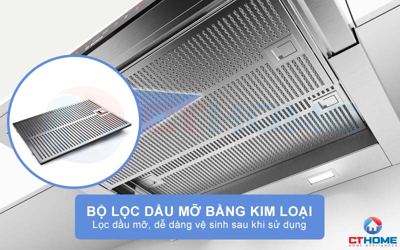 Đảm bảo hiệu suất hút tối đa với bộ lọc dầu mỡ bằng kim loại