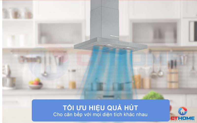 Tối ưu hiệu quả hút mùi hơn cho căn bếp với mọi diện tích khác nhau