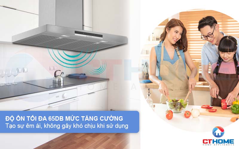 Độ ồn tối đa 65dB tạo sự êm ái, không gây khó chịu khi sử dụng