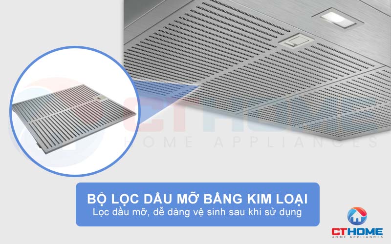 Đảm bảo hiệu suất hút tối đa với bộ lọc mỡ bằng kim loại