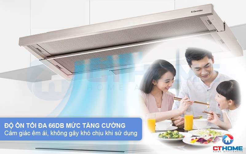 Độ ồn tối đa 66dB tạo cảm giác dễ chịu, không gây khó chịu khi sử dụng