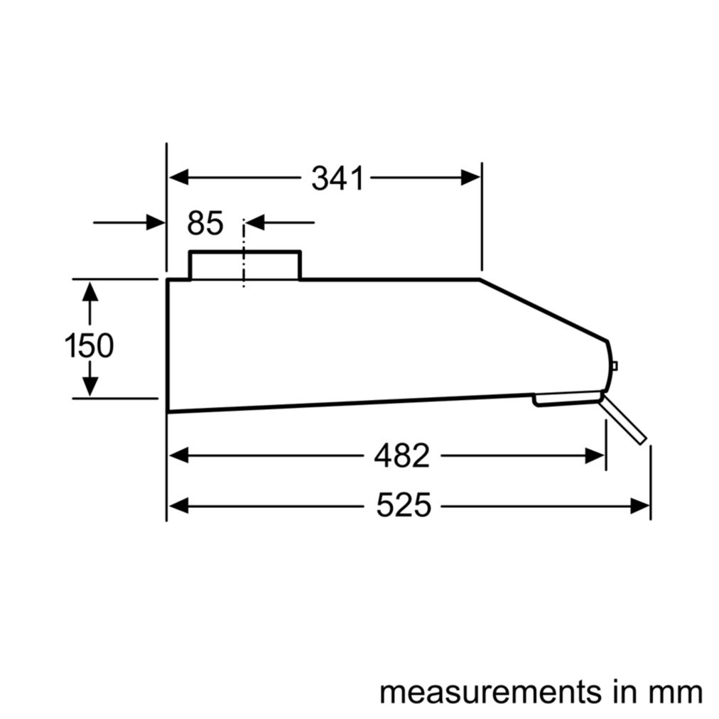 MÁY HÚT MÙI BOSCH DHU635HB SERIE 2 NGANG 60CM 1