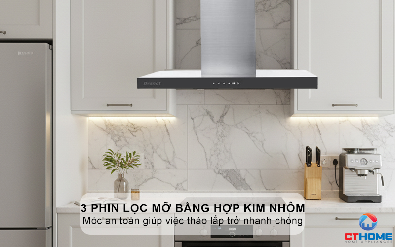 3 phin lọc mỡ bằng hợp kim nhôm
