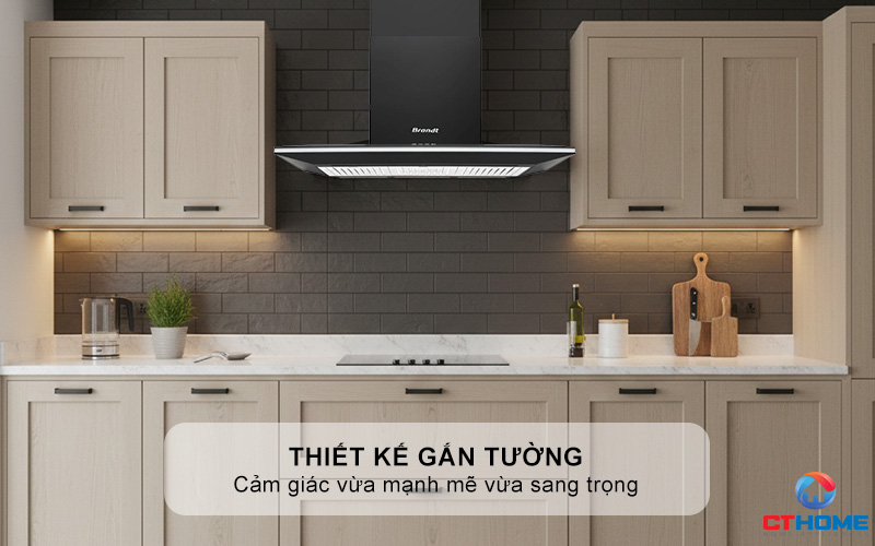 Thiết kế gắn tường với chiều ngang 90cm