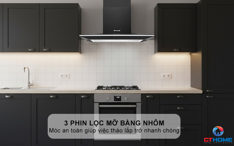 3 phin lọc mỡ bằng hợp kim nhôm