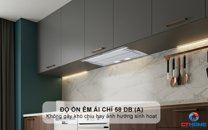 Ðộ ồn êm ái chỉ 58 dB (A)