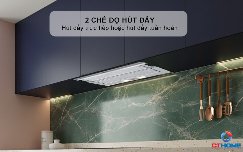 Có thể sử dụng được 2 chế độ hút đẩy trực tiếp hoặc hút đẩy tuần hoàn