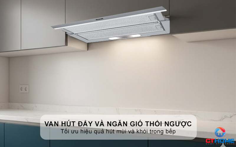 Van hút đẩy và ngăn gió thổi ngược