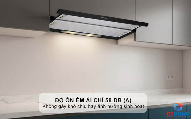 Ðộ ồn êm ái chỉ 52 dB(A)