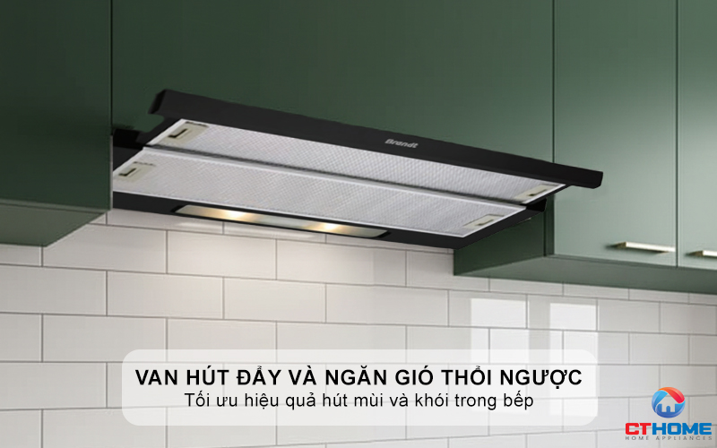 Van hút đẩy và ngăn gió thổi ngược