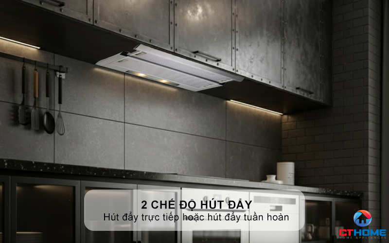 Có thể sử dụng được 2 chế độ hút đẩy trực tiếp hoặc hút đẩy tuần hoàn