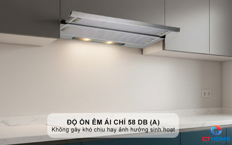 Ðộ ồn êm ái chỉ 52 dB(A)