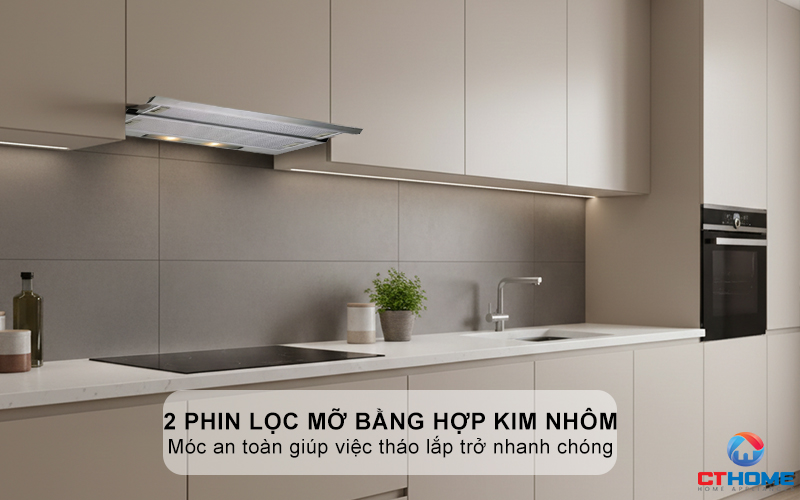 2 phin lọc mỡ bằng hợp kim nhôm 3 lớp