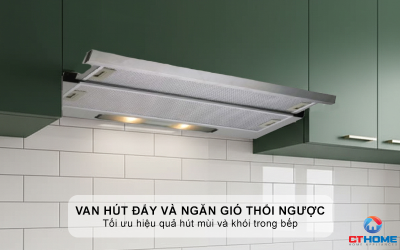 Van hút đẩy và ngăn gió thổi ngược
