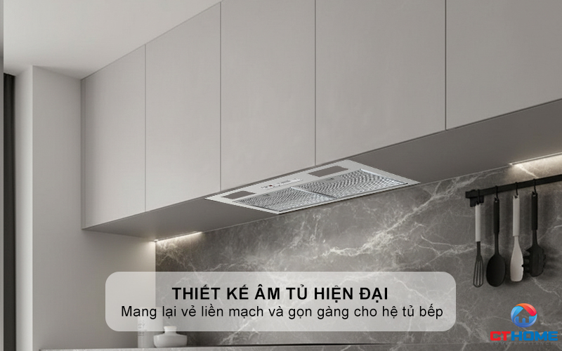 Thiết kế âm tủ với chiều ngang 60cm