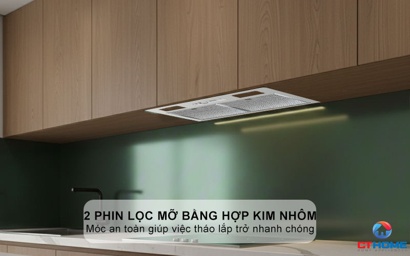 2 phin lọc mỡ bằng hợp kim nhôm