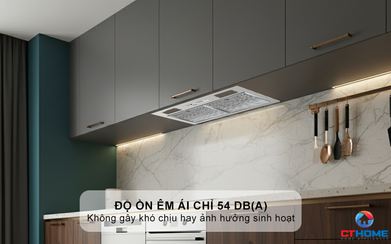 Ðộ ồn êm ái chỉ 54 dB(A)