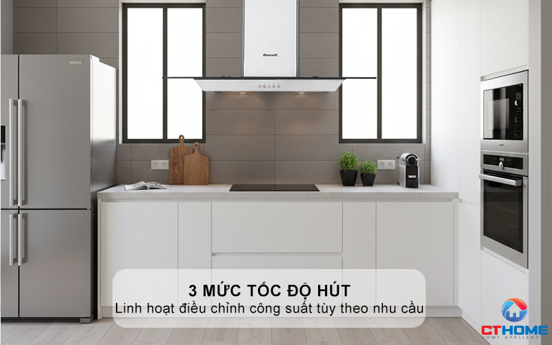 3 mức tốc độ hút