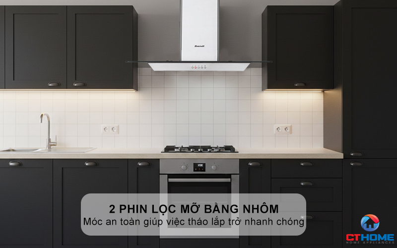 2 phin lọc mỡ bằng hợp kim nhôm