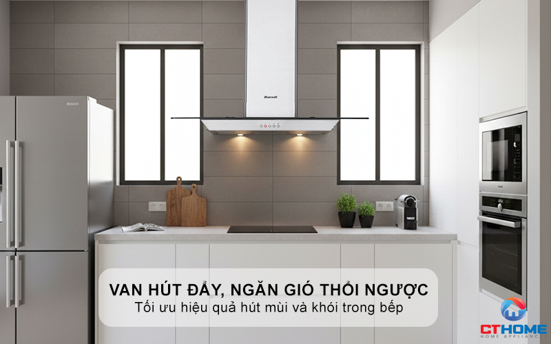 Van hút đẩy và ngăn gió thổi ngược