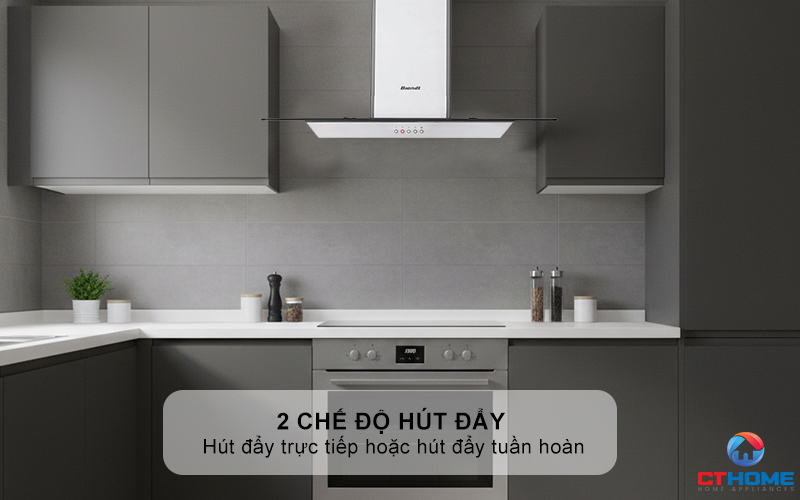 Có thể sử dụng được 2 chế độ hút đẩy trực tiếp hoặc hút đẩy tuần hoàn