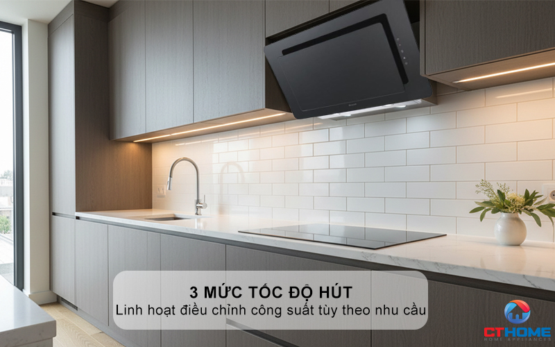 3 mức tốc độ hút