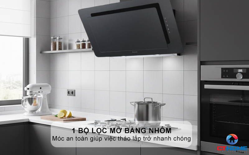 1 bộ lọc mỡ bằng nhôm