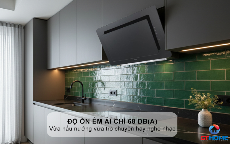 Ðộ ồn êm ái chỉ 68 dB(A)