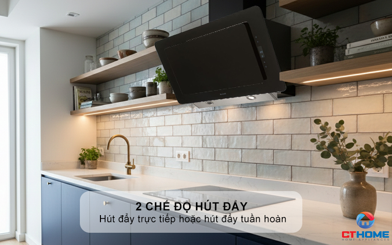 Có thể sử dụng được 2 chế độ hút đẩy trực tiếp hoặc hút đẩy tuần hoàn