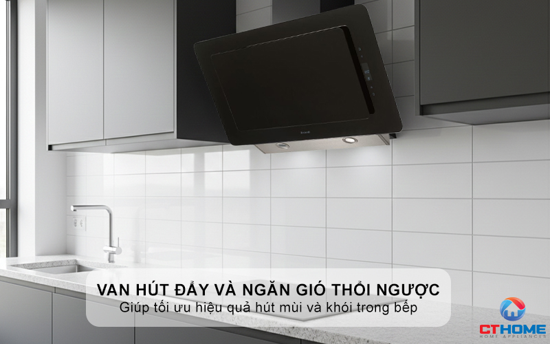 Van hút đẩy và ngăn gió thổi ngược