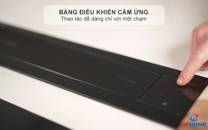 Bảng điều khiển cảm ứng mềm thao tác 1 chạm cùng chỉ báo đèn LED