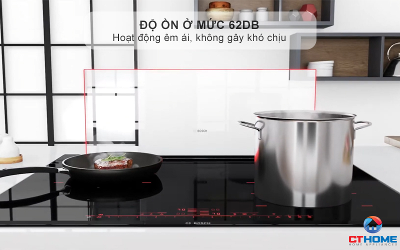 Độ ồn phát ra ở mức 62dB không gây khó chịu người dùng