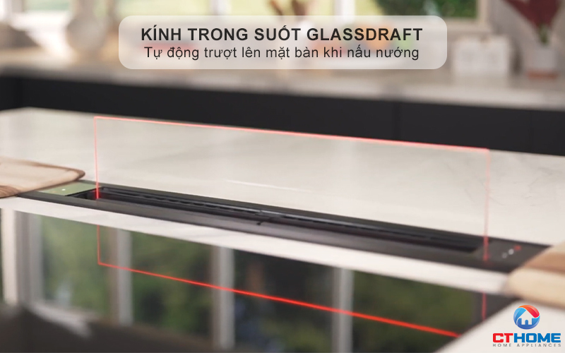 Kính trong suốt tự động trượt lên